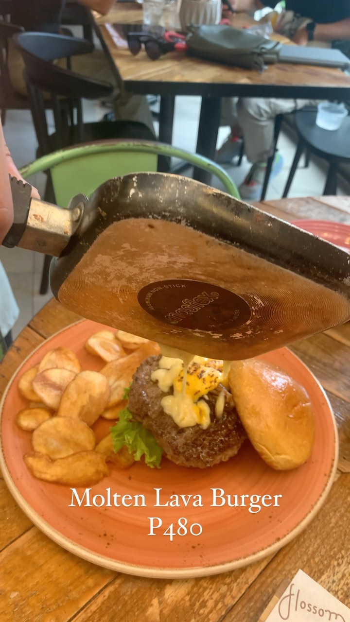 Molten Lava Burger — Angus beef with grilled cheese